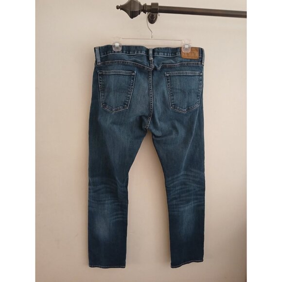 Polo Ralph Lauren Mens 34 X 32 Varick Slim Straight Blue Medium Wash Jeans - Picture 4 of 6